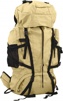 vidaXL - Wandelrugzak - 80 - L - oxford - stof - kakikleurig