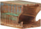 vidaXL - Wandfietsenrek - 35x25x25 - cm - massief - gerecycled - hout