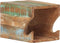 vidaXL - Wandfietsenrek - 35x25x25 - cm - massief - gerecycled - hout