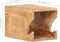 vidaXL - Wandfietsenrek - 35x25x25 - cm - massief - ruw - mangohout