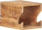 vidaXL - Wandfietsenrek - 35x25x25 - cm - massief - ruw - mangohout
