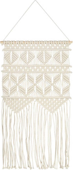 vidaXL - Wandhanger - macramé - 40x80 - cm - katoen