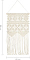 vidaXL - Wandhanger - macramé - 40x80 - cm - katoen