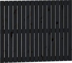 vidaXL - Wandhoofdbord - 108x3x90 - cm - massief - grenenhout - zwart