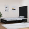 vidaXL - Wandhoofdbord - 108x3x90 - cm - massief - grenenhout - zwart