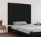 vidaXL - Wandhoofdbord - 108x3x90 - cm - massief - grenenhout - zwart