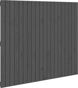 vidaXL - Wandhoofdbord - 127,5x3x110 - cm - massief - grenenhout - grijs