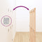 vidaXL - Wandhoofdbord - 127,5x3x110 - cm - massief - grenenhout