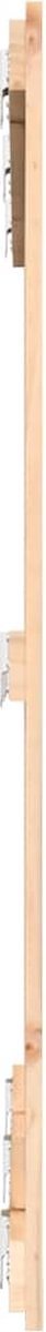 vidaXL - Wandhoofdbord - 127,5x3x110 - cm - massief - grenenhout