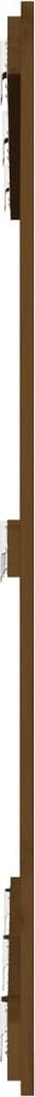 vidaXL - Wandhoofdbord - 127,5x3x110 - cm - massief - grenenhout - honingbruin