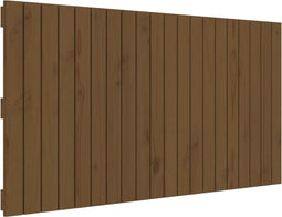 vidaXL - Wandhoofdbord - 127,5x3x60 - cm - massief - grenenhout - honingbruin