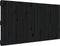 vidaXL - Wandhoofdbord - 127,5x3x60 - cm - massief - grenenhout - zwart