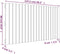 vidaXL - Wandhoofdbord - 127,5x3x60 - cm - massief - grenenhout - honingbruin