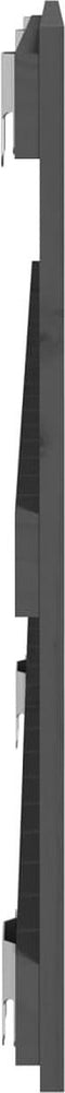 vidaXL - Wandhoofdbord - 127,5x3x60 - cm - massief - grenenhout - grijs