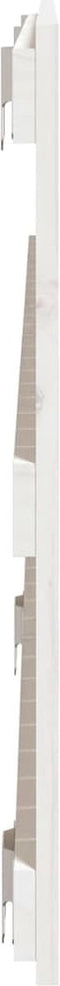 vidaXL - Wandhoofdbord - 127,5x3x60 - cm - massief - grenenhout - wit