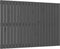 vidaXL - Wandhoofdbord - 127,5x3x90 - cm - massief - grenenhout - grijs