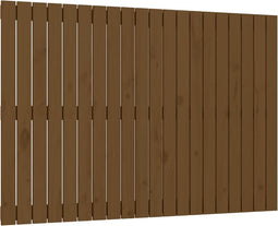 vidaXL - Wandhoofdbord - 127,5x3x90 - cm - massief - grenenhout - honingbruin