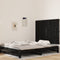 vidaXL - Wandhoofdbord - 127,5x3x90 - cm - massief - grenenhout - zwart