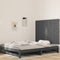 vidaXL - Wandhoofdbord - 127,5x3x90 - cm - massief - grenenhout - grijs