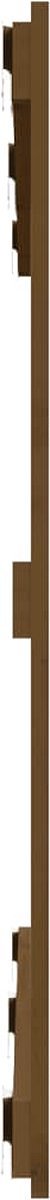 vidaXL - Wandhoofdbord - 127,5x3x90 - cm - massief - grenenhout - honingbruin