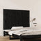 vidaXL - Wandhoofdbord - 127,5x3x90 - cm - massief - grenenhout - zwart