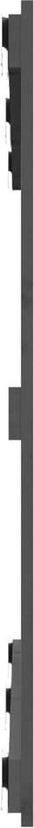 vidaXL - Wandhoofdbord - 127,5x3x90 - cm - massief - grenenhout - grijs