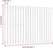 vidaXL - Wandhoofdbord - 127,5x3x90 - cm - massief - grenenhout - wit