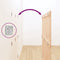 vidaXL - Wandhoofdbord - 140x3x110 - cm - massief - grenenhout