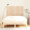 vidaXL - Wandhoofdbord - 140x3x110 - cm - massief - grenenhout