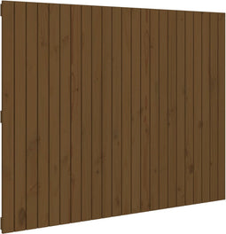 vidaXL - Wandhoofdbord - 146,5x3x110 - cm - massief - grenenhout - honingbruin