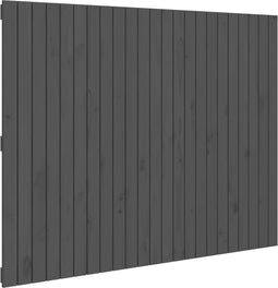vidaXL - Wandhoofdbord - 146,5x3x110 - cm - massief - grenenhout - grijs