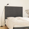 vidaXL - Wandhoofdbord - 146,5x3x110 - cm - massief - grenenhout - grijs