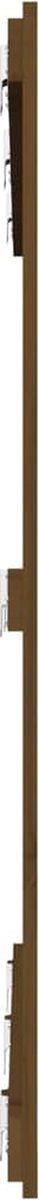 vidaXL - Wandhoofdbord - 146,5x3x110 - cm - massief - grenenhout - honingbruin