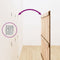 vidaXL - Wandhoofdbord - 146,5x3x110 - cm - massief - grenenhout - honingbruin