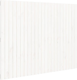 vidaXL - Wandhoofdbord - 146,5x3x110 - cm - massief - grenenhout - wit