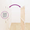 vidaXL - Wandhoofdbord - 146,5x3x110 - cm - massief - grenenhout - wit