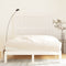 vidaXL - Wandhoofdbord - 146,5x3x110 - cm - massief - grenenhout - wit