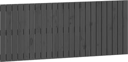 vidaXL - Wandhoofdbord - 147x3x60 - cm - massief - grenenhout - grijs