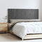 vidaXL - Wandhoofdbord - 147x3x60 - cm - massief - grenenhout - grijs