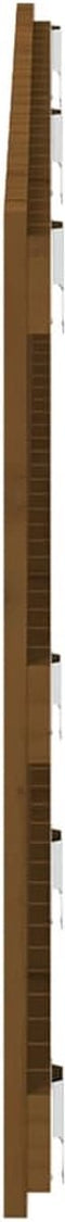 vidaXL - Wandhoofdbord - 147x3x60 - cm - massief - grenenhout - honingbruin