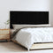vidaXL - Wandhoofdbord - 147x3x60 - cm - massief - grenenhout - zwart