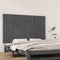 vidaXL - Wandhoofdbord - 147x3x90 - cm - massief - grenenhout - grijs