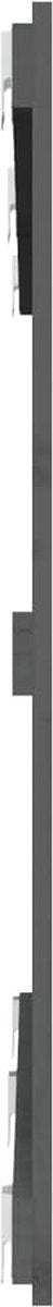 vidaXL - Wandhoofdbord - 147x3x90 - cm - massief - grenenhout - grijs