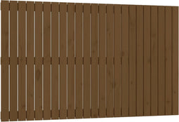 vidaXL - Wandhoofdbord - 147x3x90 - cm - massief - grenenhout - honingbruin