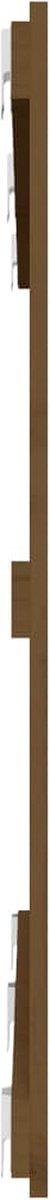 vidaXL - Wandhoofdbord - 147x3x90 - cm - massief - grenenhout - honingbruin