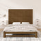 vidaXL - Wandhoofdbord - 147x3x90 - cm - massief - grenenhout - honingbruin