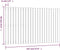 vidaXL - Wandhoofdbord - 147x3x90 - cm - massief - grenenhout - wit