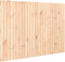 vidaXL - Wandhoofdbord - 159,5x3x110 - cm - massief - grenenhout