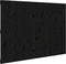 vidaXL - Wandhoofdbord - 159,5x3x110 - cm - massief - grenenhout - zwart