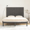 vidaXL - Wandhoofdbord - 166x3x110 - cm - massief - grenenhout - grijs